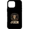 John Design Custodia per iPhone 16 Pro Max Nome John