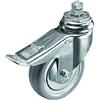 Manfrotto 104 Set 3 Ruote con Freno e Vite M10, 75 mm, Grigio