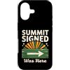 Mountain Hiking Summit Signed Trail Trek Custodia per iPhone 17 Il vertice firmato era qui escursionismo