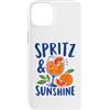 Amalfi Coast Italian Style Summer Design Custodia per iPhone 14 Plus Spritz E Sunshine Italia Arance Rosse
