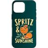 Amalfi Coast Italian Style Summer Design Custodia per iPhone 16 Pro Max Spritz E Sunshine Italia Arance Rosse