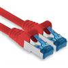 1aTTack.de 20m - Cat.6 - Cavo di Rete LAN Ethernet Gigabit RJ45 Cat 6 Cavo Patch A 10000 Mbit s Sftp Pimf 500 MHz Compatibile con CAT5 CAT6 CAT7 Cat8 Rosso - 1 Pezzo