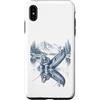 Funny Outdoors Clothing for Men Women Ki Custodia per iPhone XS Max Pesca Bigfoot e Alien all'aperto nella natura selvaggia