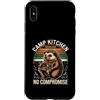 Hedgehog Camp Cooking Outdoor Kitchen Lo Custodia per iPhone XS Max Cucinaio da campeggio Hedgehog, chef da campeggio senza compromessi