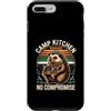 Hedgehog Camp Cooking Outdoor Kitchen Lo Custodia per iPhone 7 Plus/8 Plus Cucinaio da campeggio Hedgehog, chef da campeggio senza compromessi