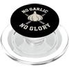 Garlic Humor Extra Life Vampire Joke Foo Meme divertente per gli amanti dell'aglio Alimentato da Garlic Humor Team Foodie PopSockets PopGrip per MagSafe