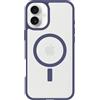 OtterBox Cover per iPhone 16 Plus React Series MagSafe, resistente a shock e cadute fino, cover ultrasottile, testata a norme MIL-STD 810G, Trasparente/Viola