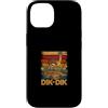 Dik Dik Animal Custodia per iPhone 14 Retro Disk Dik