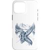Funny Outdoors Clothing for Men Women Ki Custodia per iPhone 16 Pro Max Pesca Bigfoot e Alien all'aperto nella natura selvaggia