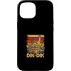 Dik Dik Animal Custodia per iPhone 15 Retro Disk Dik