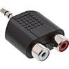 InLine 18784 Adattatore Audio, Nero