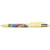 BIC - 1 penna a sfera ricaricabile 4 colori classici (nero, rosso, verde, blu) - punta media - collezione Hydro - corpo colore giallo