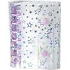 Generico Copertina trasparente per raccoglitore ad anelli,Fodera per Planner Budget A7 con Stelle Glitterate - Raccoglitore ad Anelli - per Organizer con Fogli Mobili, Diario, Porta Banconote, Album
