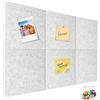 URAQT Bacheca in Sughero Autoadesiva 90x60cm, 6 pezzi Bacheca da Parete in Feltro, Bachecas Autoadesiva fai da te, con 50 Puntine, 9 mm di spessore, feltro adesiva decorativa per Ufficio, Casa, Foto