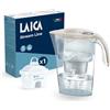 LAICA Stream Line Caraffa Filtrante Acqua - 2,3L, Timer Digitale, Beige