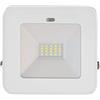 MÜLLER LICHT Müller-Licht Pete - Faretto LED da esterno con sensore di movimento e crepuscolo, 20 W, luce bianca diurna (6500 K), protezione IP65, 1500 lm, per interni ed esterni, attacco diretto bianco + sensore