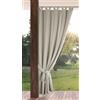 Eurofirany Tenda da giardino per esterni con passanti in, 1 pezzo, oscurante e resistente alle intemperie, protezione UV, per balcone, terrazza, pergola, gazebo, 220 x 155 cm (altezza x larghezza