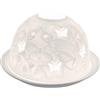 Nordic Lights Shade | Piatto Porta lumino a Farfalla | Idea Regalo in Pizzo | Accessori per Candela, Bianco, 9 x 9 x 9 cm