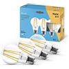 Garza - Confezione da 2+1 lampadine LED a filamento decorative standard, luce calda 2700 K, attacco E27, 7 W, 810 lumen