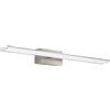EGLO LED Lampada Specchio Tabiano, Luce Specchio Bagno, Acciaio nichel | opaco, Plastica bianco luce neutra