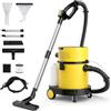 FANTASK Aspirapolvere a secco 4 in 1, 1200 W, portatile, potenza di aspirazione, 17 kPa, aspirapolvere industriale con contenitore da 20 l + 4 l e accessori