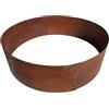 Relaxdays Anello in Acciaio corten Effetto ruggine per Alberi e aiuole, bordura Rotonda, 20 x 70 cm, Marrone