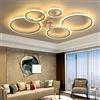 YUNZI Moderno Ventilatore da soffitto con Illuminazione e Telecomando, Bianco LED Dimmerabile Lampada da soffitto, Plafoniere con Ventilatore per Camera da Letto Soggiorno, DC Motore, 100CM