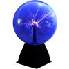 DAXGD Sfera al Plasma 5 Pollici Lampada al Plasma Magica Touch e Sound Blu | Plasma Ball Sensibile Touch e Sound Effetti di Fulmine Decorativa per Decorazione Prop Natale Feste e Regalo di Compleanno