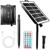 Begonia Solar String Light Control Box, 13 modalità di illuminazione, pannello solare per catene luminose, scatola di controllo, 2,5 W, regolabile, impermeabile, controller con telecomando