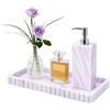 METEOROCK Vassoio Bagno, Vassoio Portaoggetti 24 x 10 cm, Silicone Vassoi Decorativi Antiscivolo, Svuotatasche Ingresso Organizer Da Bagno e Da Cucina Per Sapone, Articoli Da Toeletta, Profumi e Gioielli