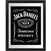 Close Up Jack Daniel's Specchio 30 × 40 cm - Old No. 7 Design - Black Label - Elegante decorazione da parete per bar, soggiorno e cantina