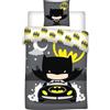 arlis Set copripiumino Batman - 1 copripiumino 140 x 200 + 1 federa 63 x 63 cm (set di biancheria da letto Batman - M) (Batman Duvet Cover Set, 140 x 200 cm | 63 x 63 cm)