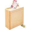 Casa Vivente Salvadanaio in Legno a Forma di Libro con Chiave, Scatola Cassaforte per Regali in Denaro Moderni, Oggetti Decorativi Casa per Adulti e Bambini, Money Box
