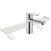 Generic Mensola da posizionare sopra il del bagno, senza fori, galleggiante, facile drenaggio, organizer per lavabo e ripostiglio, per armadio, scrivania, camera da , lavanderia, bancone di
