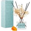 L'odeur Vill Diffusore Profumo Ambiente - 200ml Diffusore profumato di Ambra Marocchina con bastoncini Diffusore di olio essenziale di fragranza per la casa per la decorazione della mensola del bagno.