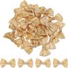 QUARKZMAN 100Pz Fiocchetti Giallo-Arancio 3.8x2.5cm Fiocchi Nastro Raso per Creazioni Regalo Fiocco Piccoli per Decorazioni all'Ingrosso Mini Fiocchetti Natalizi