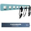 FINDAMAZE Porta Occhiali Multiplo - Organizzatore per Occhiali da Sole in Legno Porta Occhiali da Sole,Espositore per Occhiali,Decorazione per La Casa(Blu Lago-1 pz-Lungo)