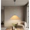 Generico Lampadario a Sospensione Ingresso Classico in Vetro, 1 Luce, per Cucina, Bagno, Camera, Soggiorno, Scala, Corridoio art. stile (AMBRA)