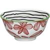cilio Bowl AMICI Floral | Ciotola in porcellana colorata | cotta a 1300 °C | Ciotola ramen | lavabile in lavastoviglie e forno a microonde | fondo smaltato | ciotola per cereali | 7 cm/Ø 15,5 cm | 500