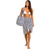 TRAMAS+ Set Telo Mare Pareo Donna + Borsa Abbinata, Pack Estivo Morbido e ad Asciugatura Rapida, Ideale per Spiaggia, Piscina, Viaggi e Vacanze - Beriche Azul