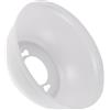 WHAMVOX Staffa di Montaggio per Ventilatore da Soffitto Bianco Paralume in Metallo, Copertura Circolare Baldacchino Luce Invisibile, Accessorio Sostituzione per Ventilatori Standard,
