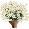 Generic Fiori finti, margherite finte, resistenti ai raggi UV, arbusti realistici, decorazione per interni ed esterni, giardino, portico, finestra