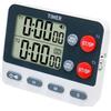 JUCHRZEY Doppio timer digitale Multifunzione timer a 3 canali con funzione di memoria Contatore avanti/indietro Portatile for sport di allenamento
