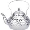 SANQIAHOME Teiera da 2000 ml con infusore Caldaie per acqua in acciaio inossidabile Bollitore per acqua bollitore per induzione/gas,argento
