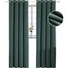 YSTELLAA Tenda 100% Oscurante Da Interno 2 Pezzi, 140×280cm, Tenda Velluto Fonoassorbenti, Tende Termiche Isolanti Per Interni, Con Anelli, Moderne, Per Camera Da Letto, Verde