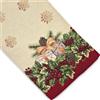 Vionara Home Runner da Tavola Natalizia in tessuto Gobelin Piazzato, Runner con motivo natale, Centrotavola Natalizio, Decorazioni Natalizie per Tavola, 100% Made in Italy (Regalo, Runner 43 x 135 cm)