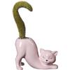 Yizzwtc Vasi a Forma di Gatto, Vasi Ceramica per Piante, Piccolo Fioriera in Ceramica da Interno vaso per Piante Succulente per Fiori, Piante Grasse, Cactus, Decorazione della Casa (Rosa)
