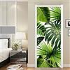 JFEDMN Adesivi Murali Per Porte 3D 90X210Cm Foglie Di Piante Verdi Tropicali Adesivi Per Porte Murali Autoadesivi Decorazione Per Interni In Vinile Adesivo Per Porta Per La Decorazione Domestica