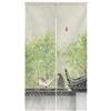 Ofat Home Tenda Noren Giapponese con Gatti e Alberi, Tenda per Porta e Armadio, Tenda a Pannelli Personalizzata, 85x150cm (muri-gatto)