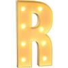 Syibelterr Lettera R decorativa con luce a LED, 100 cm, grande, con luci a mosaico, per compleanni, matrimoni, feste, San Valentino